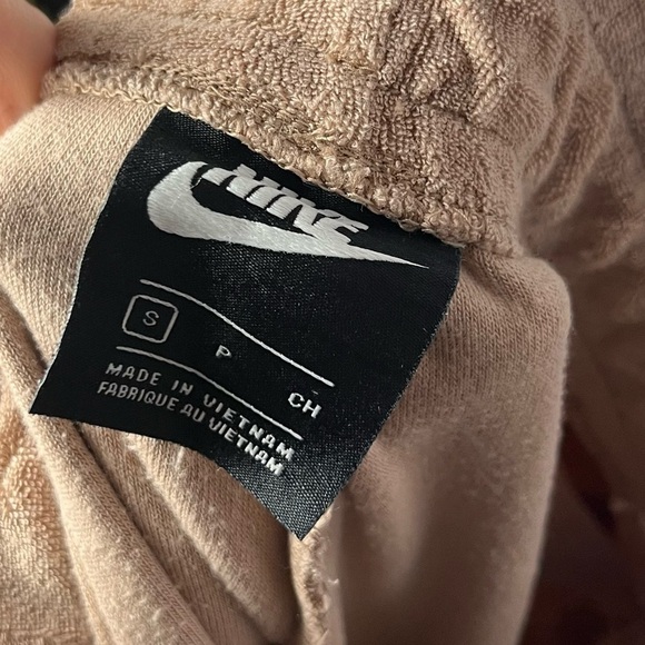 Nike Light Brown Retro Femme Terry Sweatpants S - Picture 5 of 5